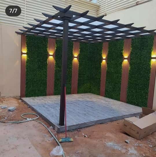 برجولات خشبية وحديدية في الرياض